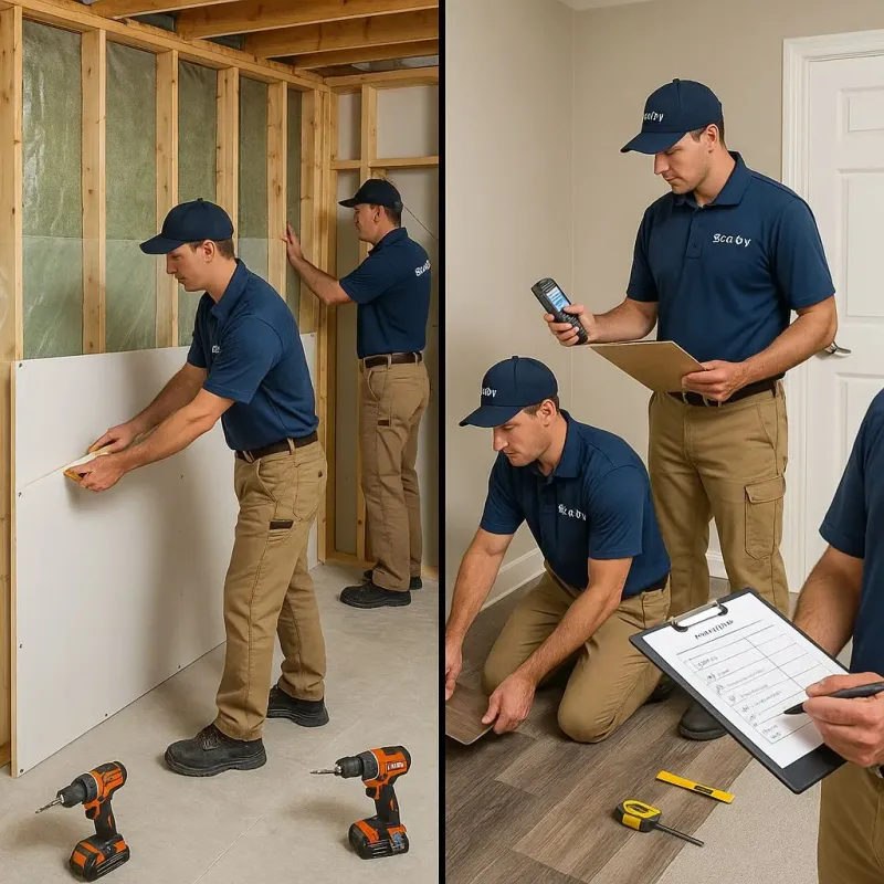 Repairs and Reconstruction process in Flatbush, NY